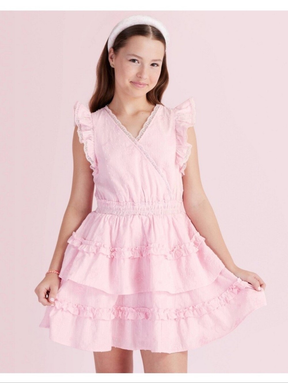 NWT LoveShackFancy x Target Limited Edition Beck Tiered Ruffle Dress - Pink- 16